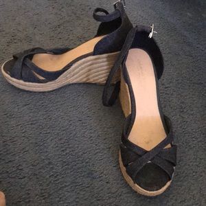Strappy wedges - lightly worn